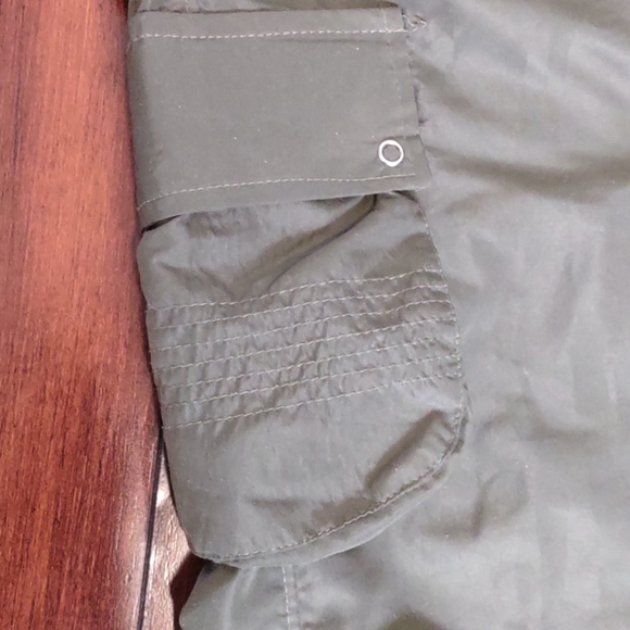 Olive Green Satiny Jogger - Picture 2 of 4